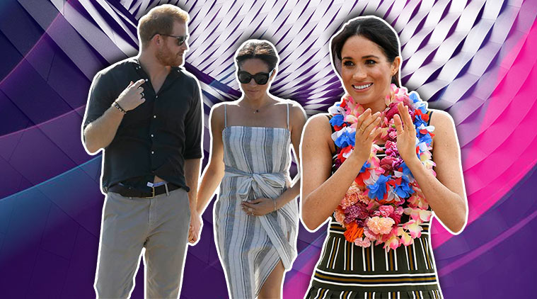 meghan markle, meghan markel recent photos, meghan markle prince harry australia photos, meghan markle pregnancy, indian express, indian express news