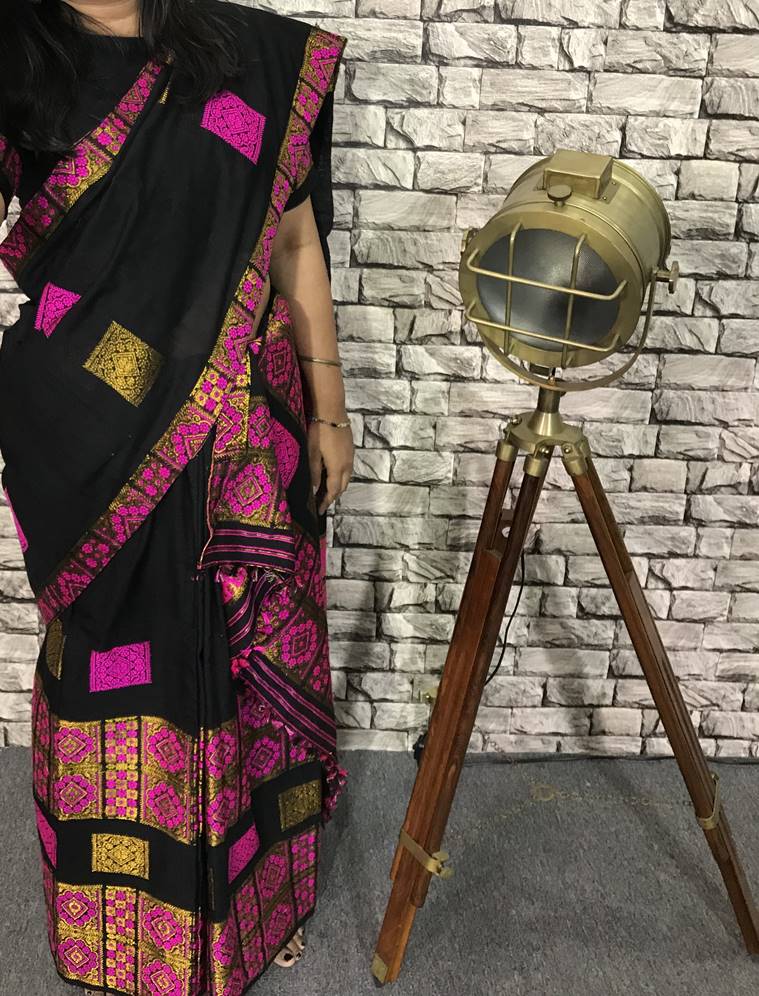 mekhela, mekhela chadar, traditional Assamese attire, Durga Puja, style file, how to wear, what to wear, traditional Indian wear, indian express, indian express news