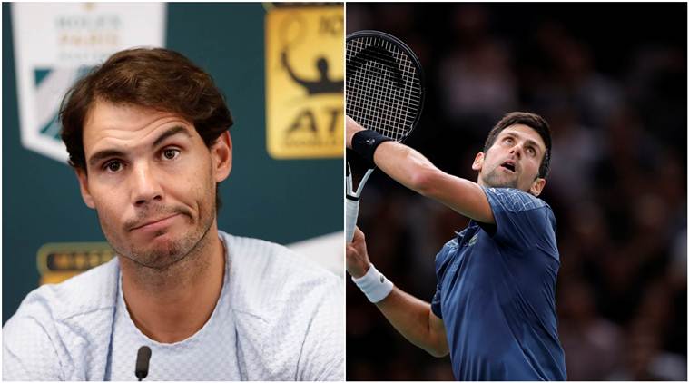 Novak Djokovic to take no.1 spot after Rafael Nadal pulls out of Paris Masters