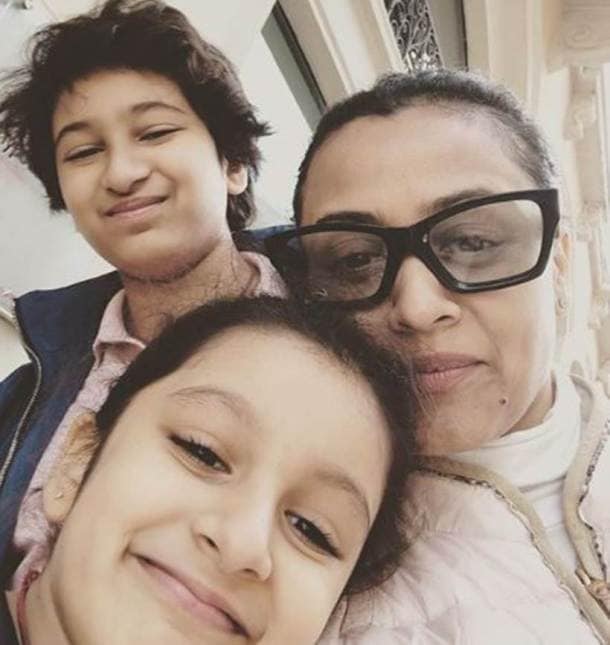 Namrata Shirodkar with kids