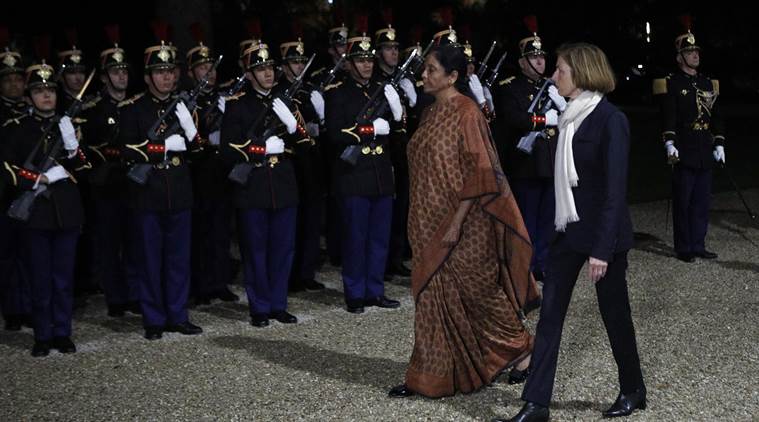 Nirmala Sitharaman, sitharaman meets Parly, rafale deal, indian france jet deal, defence minister nirmala sitharaman, Florence Parly, French Defence Minister Florence Parly, indian express, world news