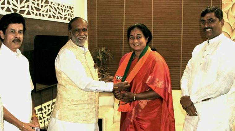 Wife of senior Congress leader joins BJP in Telangana