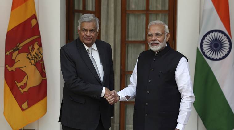   Prime Minister Modi, Ranil Wickremesinghe, India - Sri Lanka, Projects Development in Lanka, Information on India 