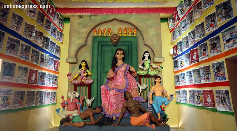 A Kolkata Durga Puja Pandal Pays Tribute To Sex Workers Art And Culture News The Indian Express 