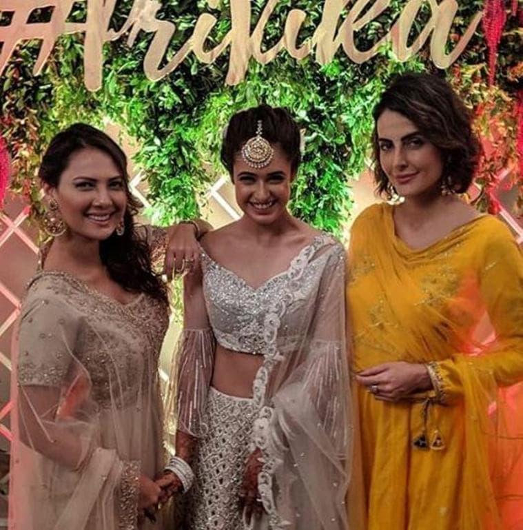 mandana karima at Yuvika Choudhary marriage