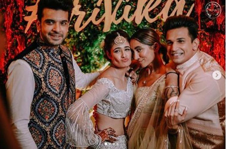 karan kundra at prince narula sangeet ceremony
