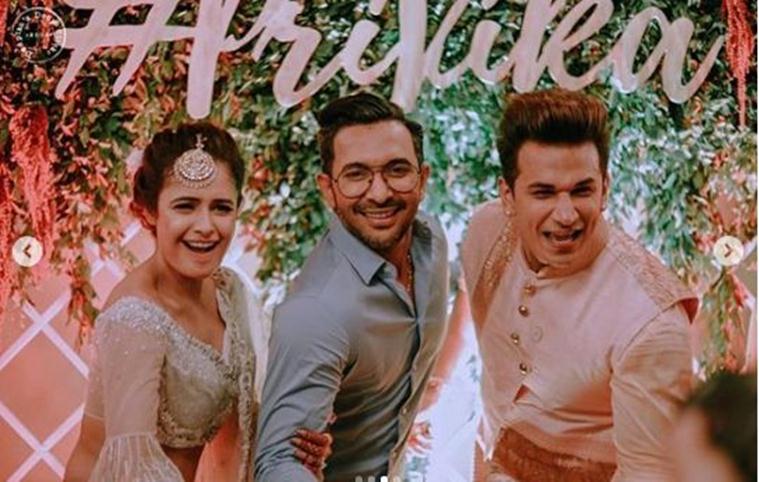 yuvika choudhary, prince narula sangeet photos