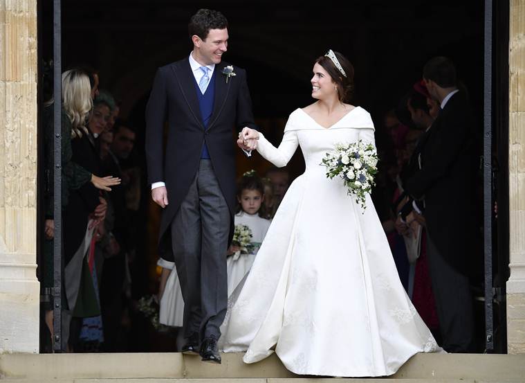 Queen Elizabeth II's granddaughter princess Eugenie weds at Windsor Castle