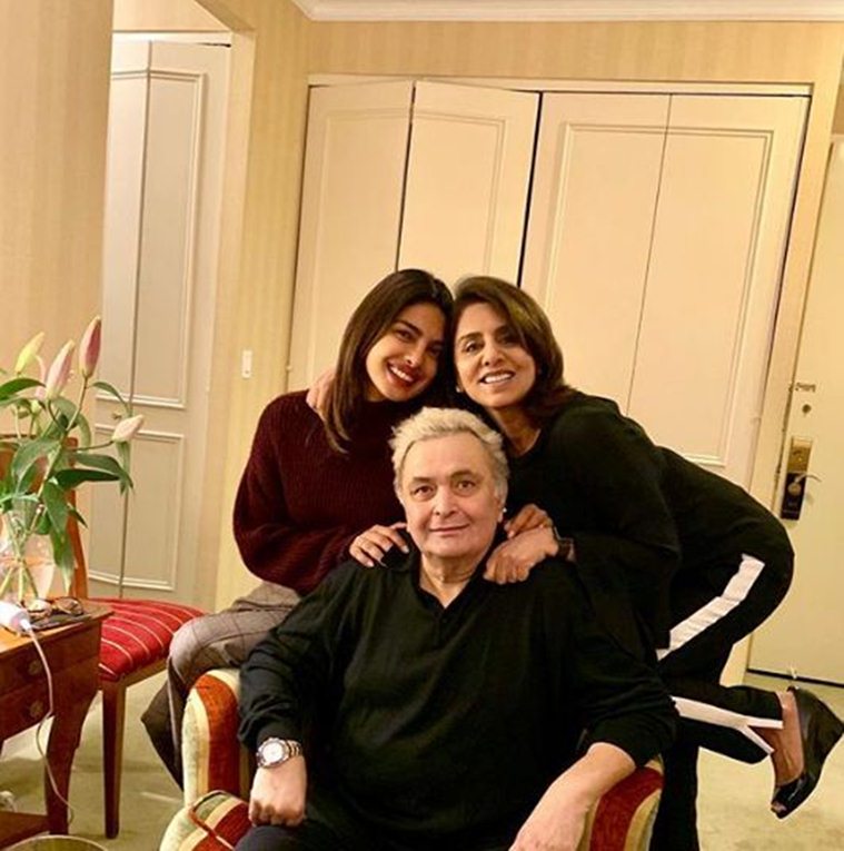 priyanka chopra with rishi and neetu kapoor