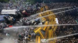 farmers protest, delhi farmers protest, farmers protest photos, delhi up border, farmers protest rally, farmers rajnath, kisan kranti manch, Kisan Kranti Yatra, Mahendra Singh Tikait