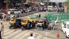 Pune: Four killed as hoarding on rail premises collapses on road