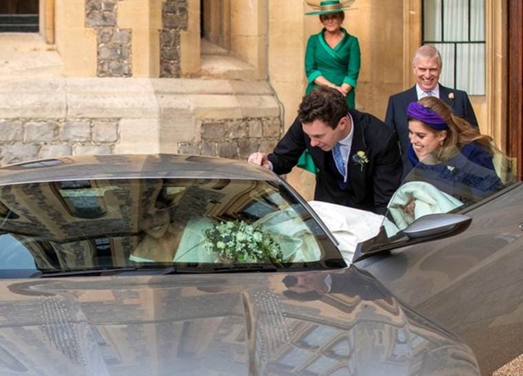 Queen Elizabeth II's granddaughter princess Eugenie weds at Windsor Castle