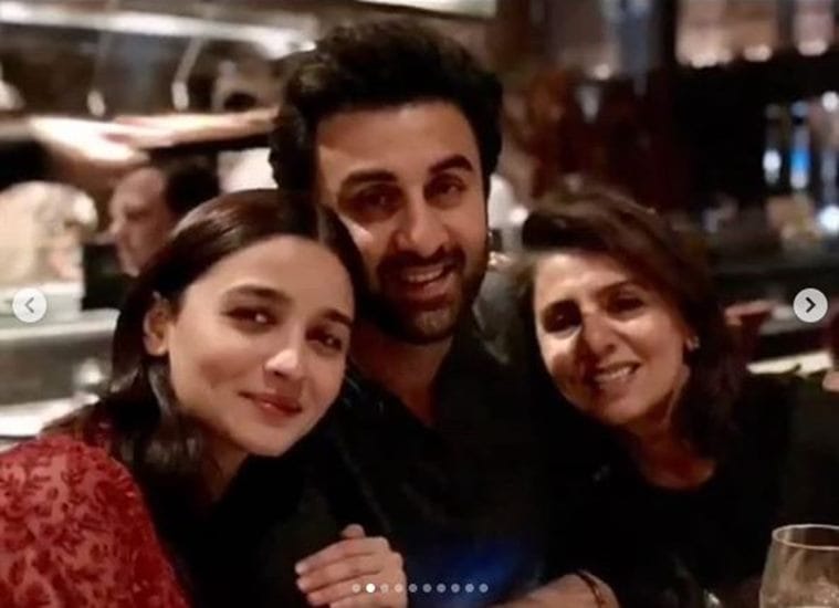 Ranbir Kapoor and Alia Bhatt spend time with Rishi and Neetu Kapoor in ...