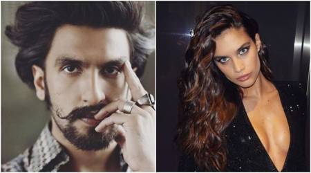 If looks could kill! Ranveer Singh and Victorias Secret model Sara Sampaio pose together