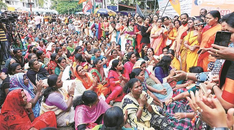 Image result for No special arrangements for female pilgrims at Sabarimala Temple