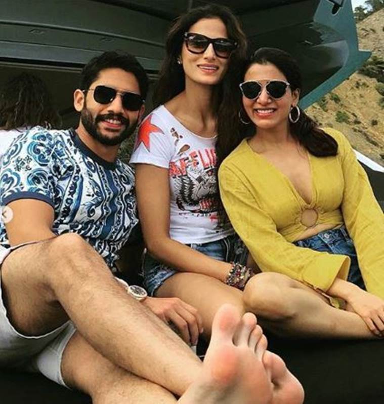 Samantha Akkineni, Naga Chaitanya, Nagarjuna, Amala and Akhil Akkineni