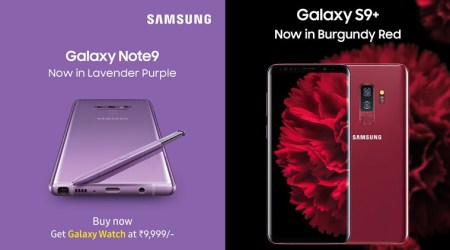 Samsung Galaxy Note 9, Galaxy S9 Plus, Galaxy Note 9 Lavender Purple price in India, Galaxy S9 Plus Burgundy Red specifications, Galaxy Note 9 vs Galaxy S9 Plus, Samsung Galaxy Note 9 Lavender Purple features, Galaxy S9 Plus Burgundy Red India sale