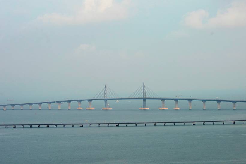 Photos of world’s longest sea bridge connecting Hong Kong to Macau and Zhuhai