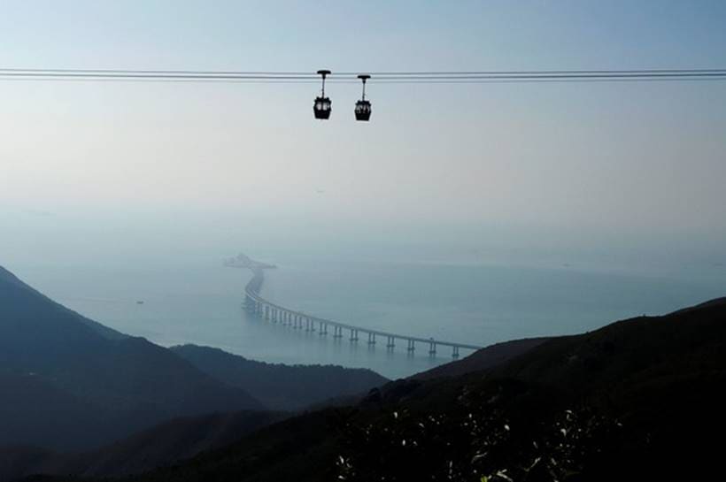 Photos of world’s longest sea bridge connecting Hong Kong to Macau and Zhuhai