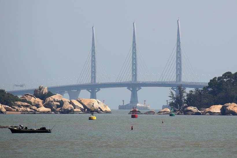 Photos of world’s longest sea bridge connecting Hong Kong to Macau and Zhuhai