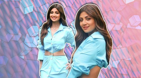 Shilpa Shetty beats the Monday Blues in this chic thigh-high slit dress