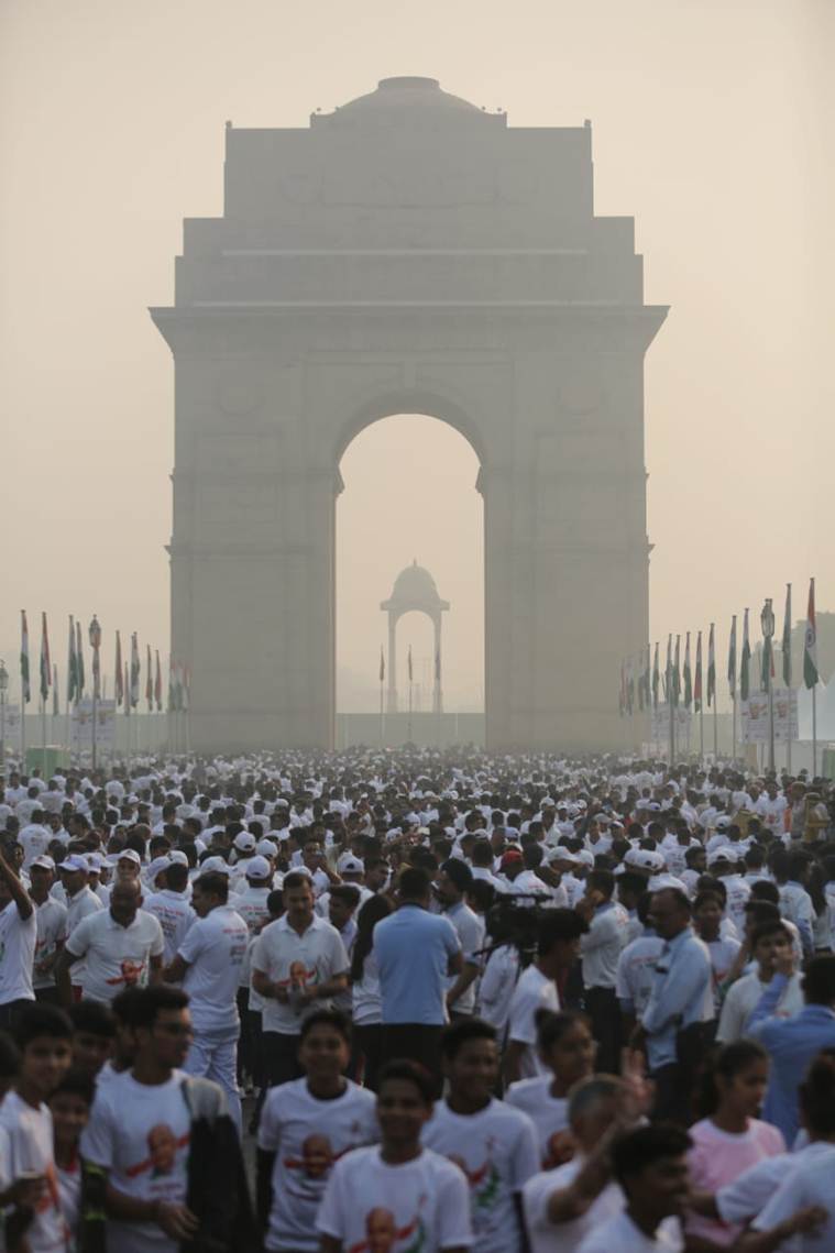 Run for unity flagged in Delhi
