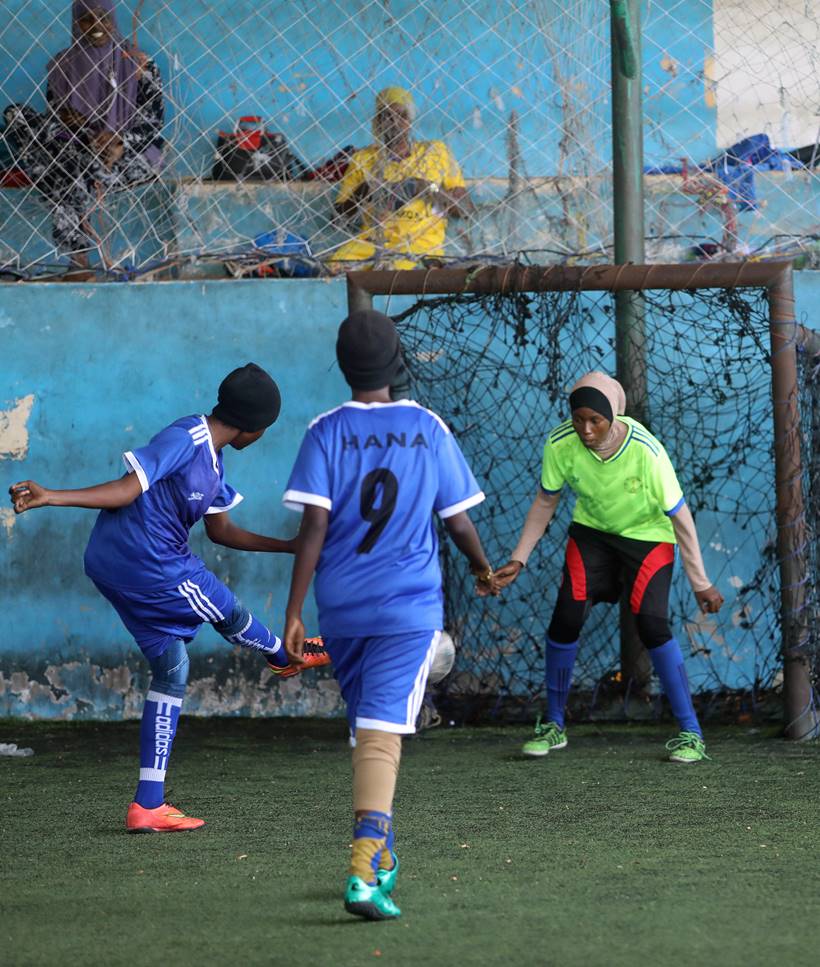 Somalia's first female soccer club score a breakthrough for gender equality
