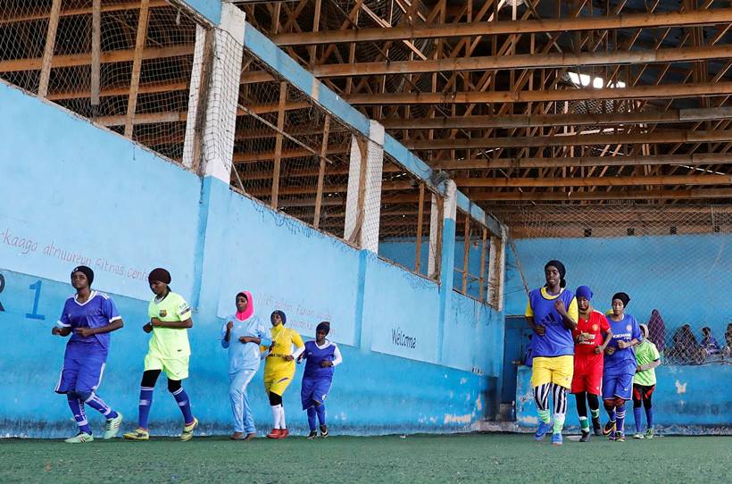 Somalia's first female soccer club score a breakthrough for gender equality