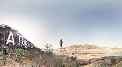 Statute of unity, Statue of sardar patel, World's tallest statue, PM to unveil statue, PM Narendra Modi, protest against statue of unity, BTS, Bharatiya Tribal Party, Sardar Sarovar Dam, Indian Express