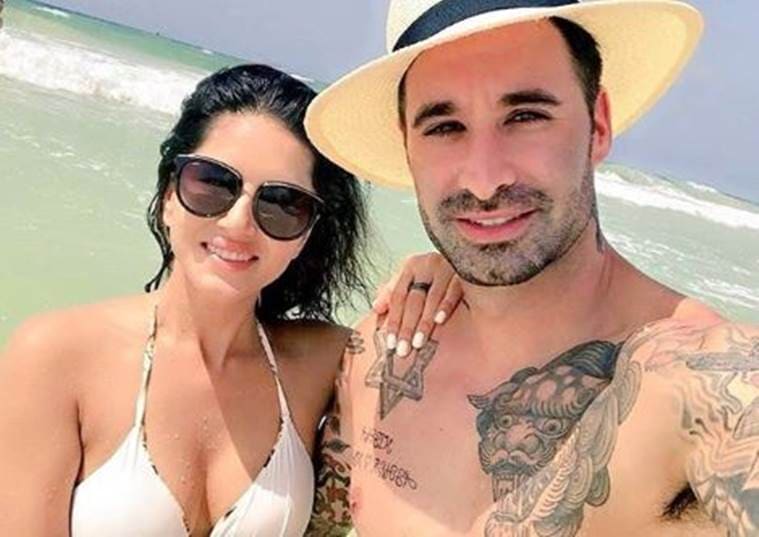 Sunny Leone beach vacation Mexico bikini photos