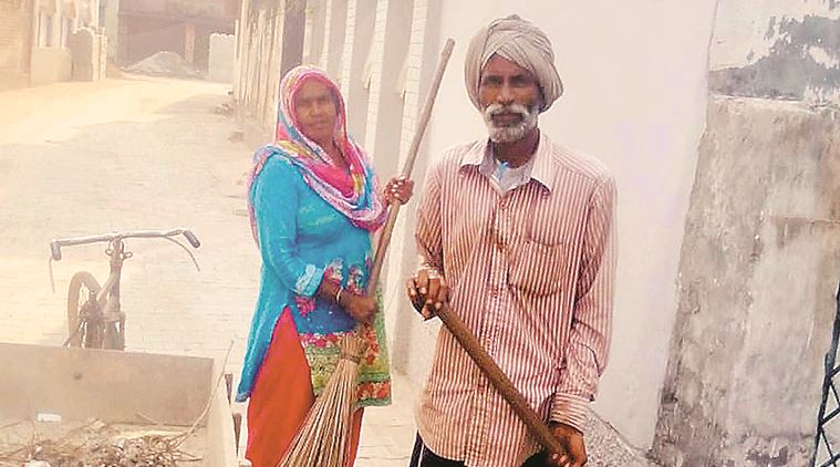 Gurcharan and wife Sunderan in Jalandhar