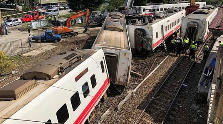 Taiwan S President Prays With Relatives Of 18 Killed In Rail Tragedy World News The Indian Express