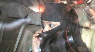 Actor Tanushree Dutta, whose complaint against Nana Patekar set off the #MeToo campaign, at a police station in Mumbai. An FIR was filed against Patekar Amit Chakravarty