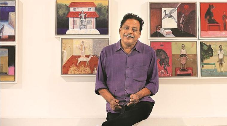 MS University, Baroda, Fine arts, This Side of the Forest, Shridharani gallery, exhibition, Vasudevan Akkitham, Kerala, Gulammohammed Sheikh, Triveni Kala Sangam, Indian Express 