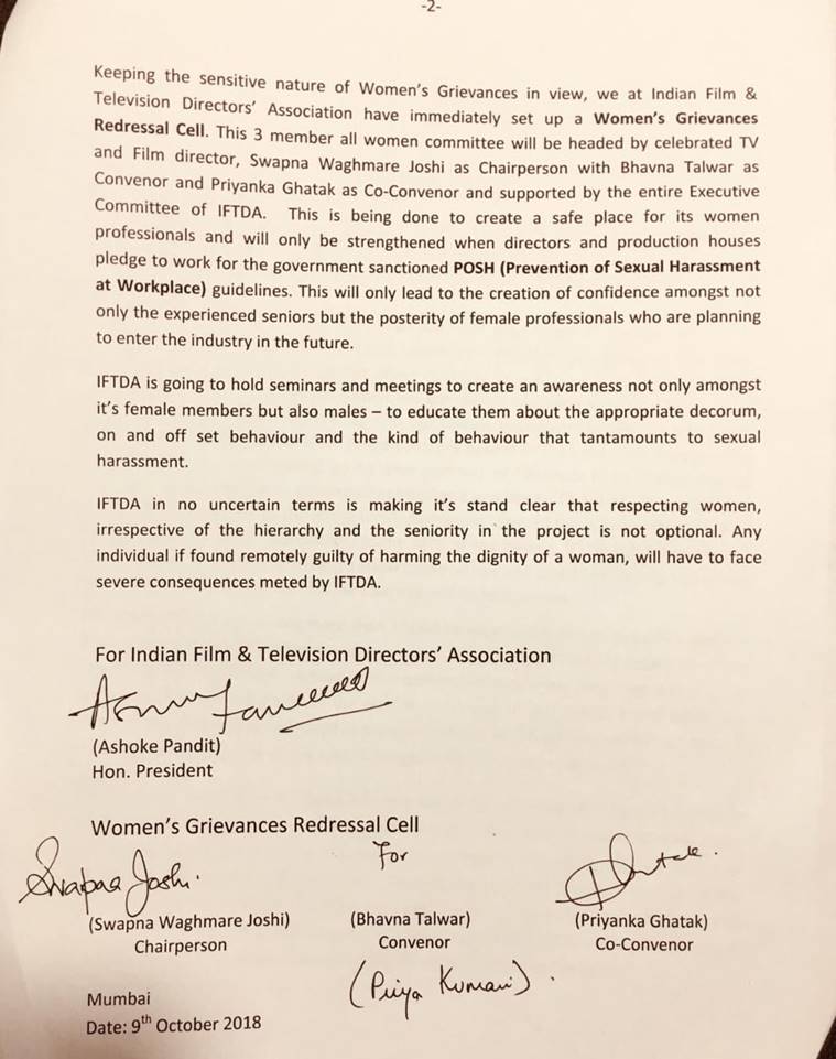 vikas bahl show cause notice