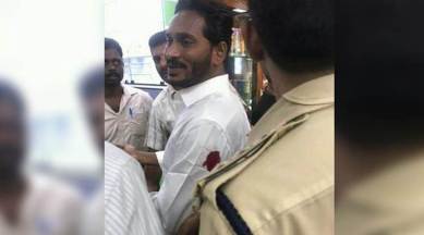 YSR Congress chief Jagan Mohan Reddy was attacked at Visakhapatnam airport on Thursday. (ANI)