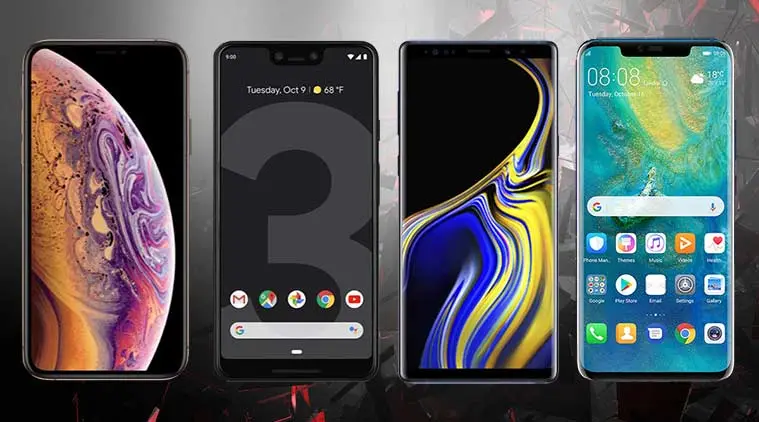 Huawei Mate 20 Pro Vs Apple Iphone Xs Vs Samsung Galaxy Note 9 Vs Google  Pixel 3 Xl: Which Is Best? | Technology News,The Indian Express