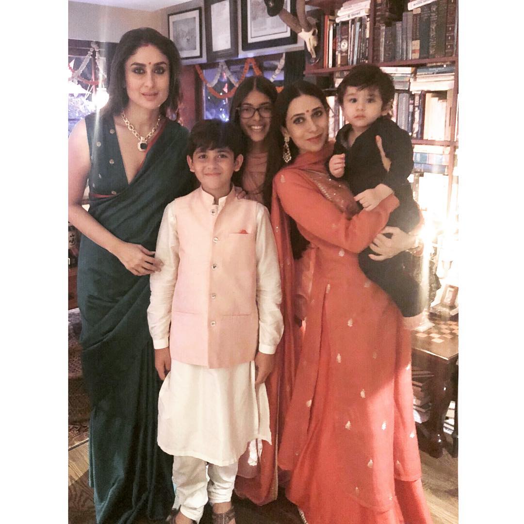 taimur at diwali party
