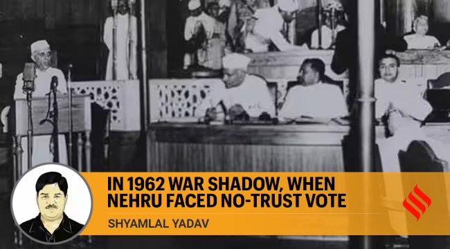 nehru no confidence motion