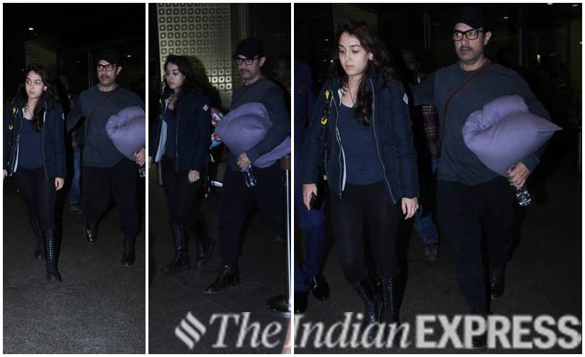 Aamir Khan with daughter Ira Khan