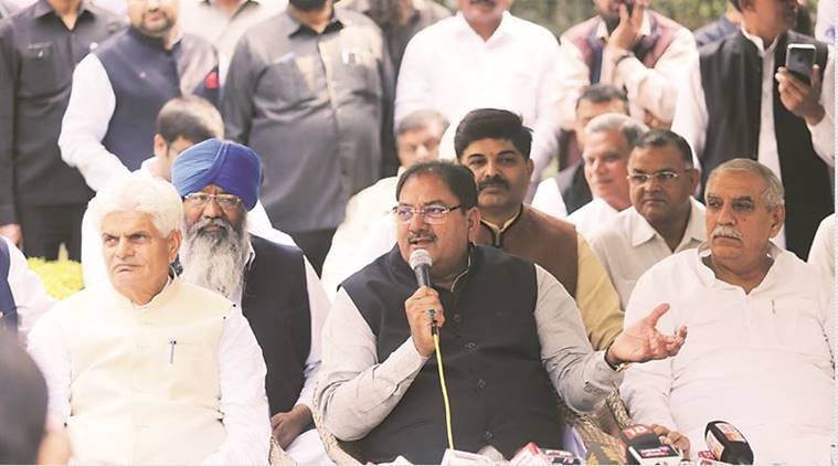 inld, ajay chautala expelled, om prakash chautala expels son, inld chief expels son, Leader of Opposition, Haryana Assembly, haryana politics, former haryana chief minister, indian express, latest news