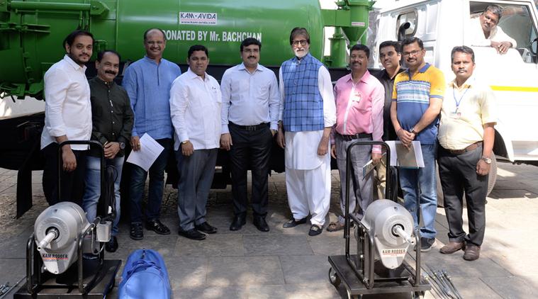 amitabh bachchan buys machines for manual scavengers