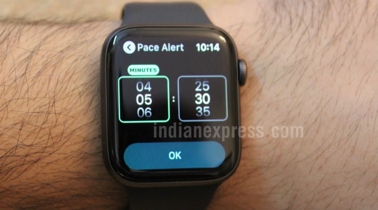 apple watch pace tracker