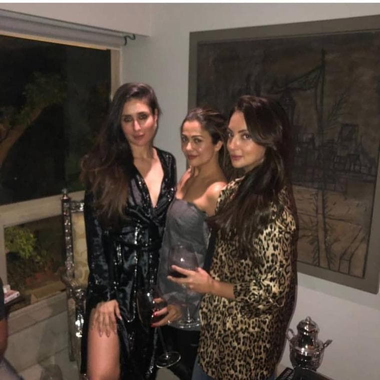 kareena kapoor, amrita arora party photos