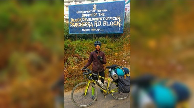 While initially he was gunning for the Santosh Holi’s record of 15,200 km solo on cycle, he now wants to cross the 30,000 mark in nine months of continuous cycling.