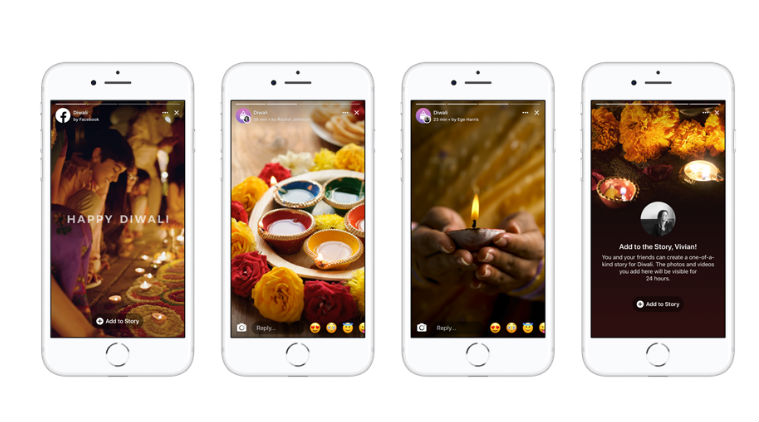 Diwali 2018, Facebook Stories, Facebook Diwali Stories, Diwali Stories feature, new Facebook Stories feature, Stories for Diwali, Instagram Stories, holiday Stories Facebook, Facebook Stories users, Facebook Stories vs Instagram Stories 
