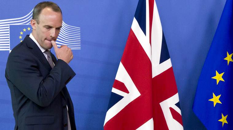 UK's Brexit Secretary Dominic Raab resigns thrusting Theresa May's government into turmoil