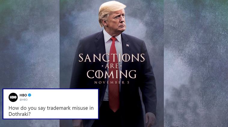 Donald Trump Uses Got Inspired Photo On Iran Sanction Leaves Hbo Cast And Netizens Unimpressed 6107