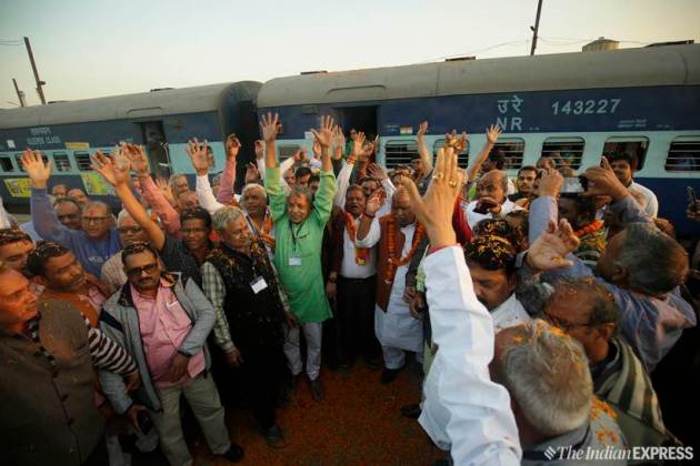 Aboard the Ramayana Express, there are Bhajans, chants of Jai Shri Ram and more
