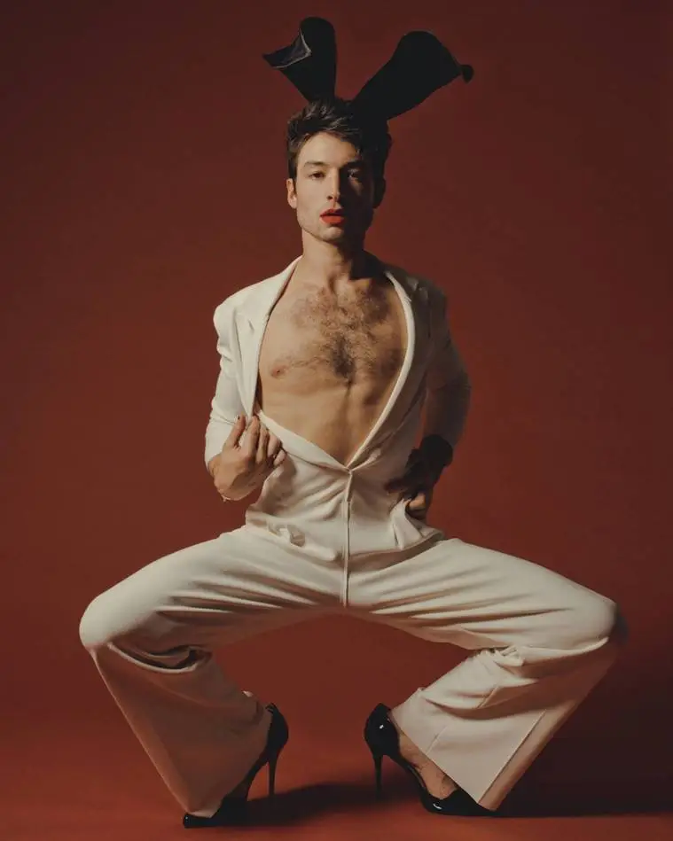 Fantastic Beasts 2 actor Ezra Miller poses in genderfluid outfits for